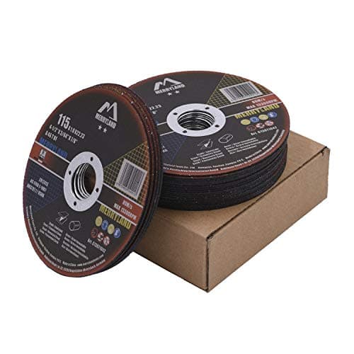 Image of Merryland Cutting Disc 115 Metal for Angle Grinder, 115 X 1.0 X 22.23 mm Cutting Wheel 25 Pieces, INOX Stainless Steel Iron Universal 4.5 inch Type 41, Craft-Line C13071042