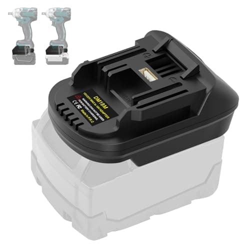 Image of DM18M Battery Adapter for Makita 18V Tools, for Milwaukee M18 and for Dewalt 20V Batteries Convert to Replace for Makita 18V Power Tools(Adapter Only)