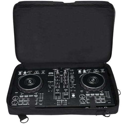 Image of CBDYWVR Carrying Case for Pioneer DDJ 400/DDJ FLX4/DDJ 200/DDJ SB2 SB3/Roland DDJ 202 and Inpulse 300 Controller Ttavel Bag with Adjustable Shoulder Strap