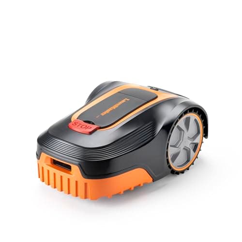 Image of LawnMaster L12 Robotic Lawnmower. Fully Automatic Robot Mower with Auto Charging Docking Station & 20V MAX 4.0Ah Lithium-Ion Battery. For Lawns up to 800m², 18cm Cut Width & 20-60mm Cutting Heights