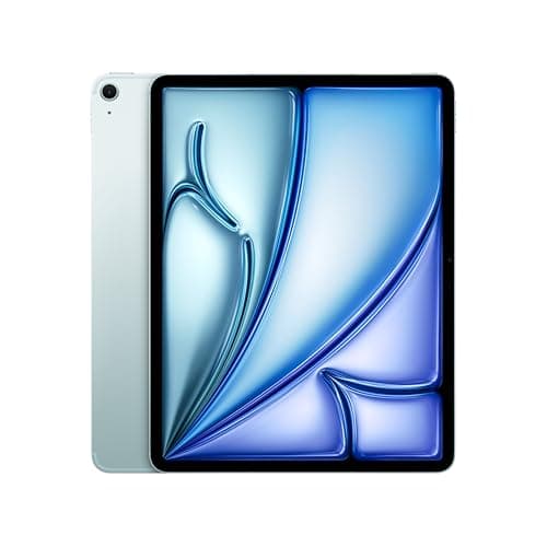 Image of Apple iPad Air 13-inch (M4): Liquid Retina Display, 256GB, 12MP Front/Back Camera, Wi-Fi 7 with Apple N1 + 5G, Touch ID, All-Day Battery Life — Blue