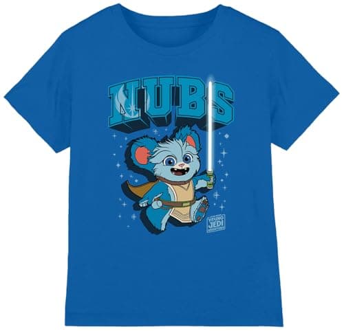 Image of Star Wars Young Jedi Adventure Nubs Kids Unisex Kids T Shirt, Royal, 3-4 Years