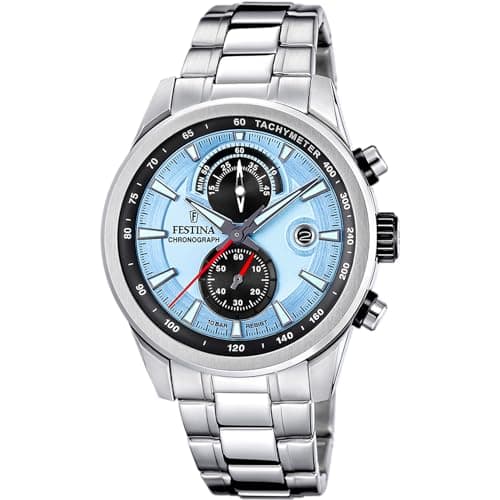 Image of Festina Mens Stainless Steel Chronograph Watch with Steel Bracelet F20694/2