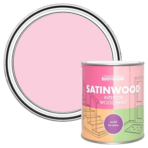 Image of Rust-Oleum Pink Satinwood Interior Wood Paint - My Husband Said No 750ml