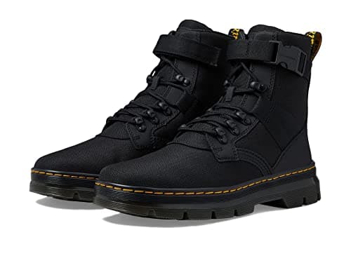 Image of Dr. Martens unisex-adult Combs Tech Ii Combat Boot, Black, 10 Women/9 Men