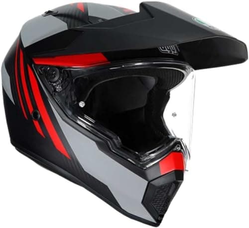 Image of AGV AX9 Multi MPLK S REF ADV Helmet Matt Carbon/Red
