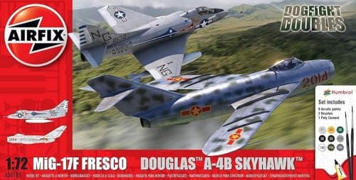 Image of KIT DA MONTARE IN SCALA COMPATIBILE CON MIG 17F FRESCO DOUGLAS A-4B SKYHAWK DOGFIGHT DOUBLE KIT 1:72 AIRFIX A50185
