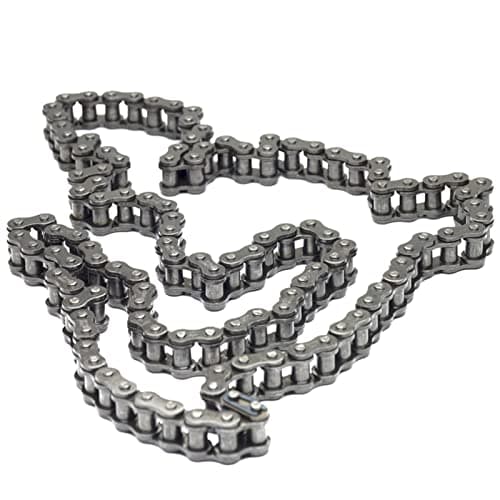 Image of DOLUNTO 0.5/1/1.5/5m Length, ANSI Standard Short Pitch Small Precision Roller Chains (B Series) Single Simplex Roller Drive Chain (Bending Radius : 1 Meter Length, Outer Size : 04C)