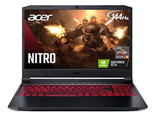 Image of Acer Nitro 5 AN515-45-R83Z Gaming Laptop, AMD Ryzen 5 5600H Hexa-Core Processor | NVIDIA GeForce GTX 1650 | 15.6" FHD 144Hz IPS Display | 8GB DDR4 | 256GB NVMe SSD | WiFi 6 | Backlit Keyboard