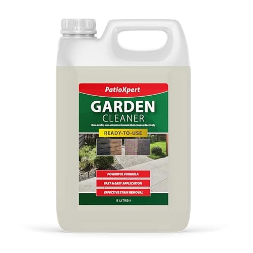 Image of PatioXpert - Garden Cleaner 5L - Powerful Outdoor Cleaner | Removes Green Algae, Mould, Black Spots, Dirt & Grime | Fast-Acting Patio & Driveway Reviver for Stone, Brick, Concrete & Decking