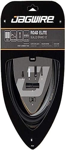 Image of Jagwire Road Bike Elite Sealed Complete Brake Kit - Stealth Black