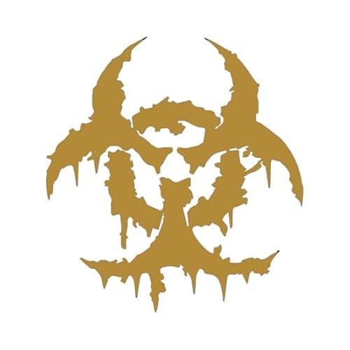 Image of Biohazard Vinyl Decal (Gold)