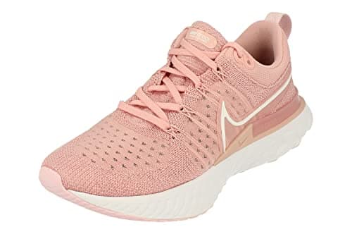 Image of NIKE Womens React Infinity Run Flyknit 2 Running Trainers CT2423 Sneakers Shoes (UK 3.5 US 6 EU 36.5, Pink Glaze White Pink Foam 600)