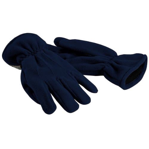 Image of Beechfield Unisex Suprafleece Anti-Pilling Thinsulate Thermal Winter Gloves (S/M) (French Navy)