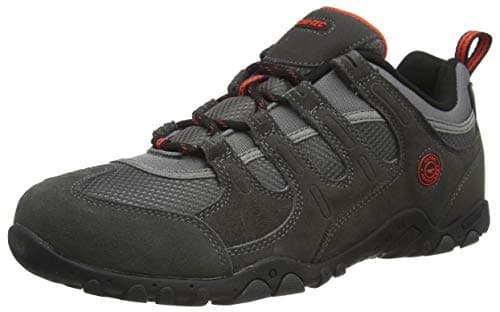 Image of Hi-Tec Men's QUADRA II, Charcoal/Zingy RED, 7 UK