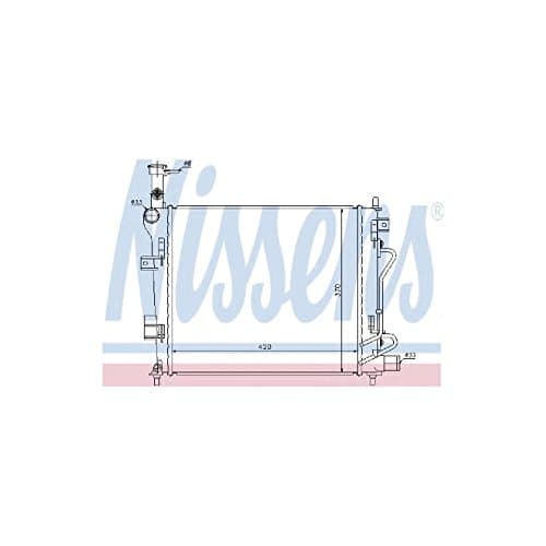 Image of Nissens 66746 Radiator, engine cooling