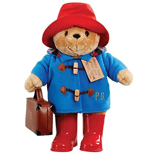 Image of Rainbow Designs Classic Paddington Bear with Boots and Suitcase 36cm