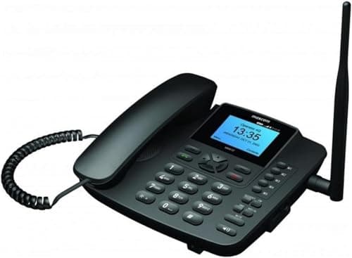 Image of Maxcom MM41D 4G VoLTE - Corded Desk Phone for Office & Home use with 2.8” Display - Wi-Fi Hotspot - LTE Antenna - Bluetooth - 3.5mm Jack - RJ45 Port – Black