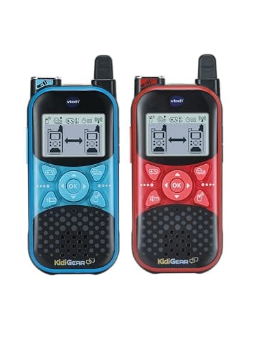 Image of VTech KidiGear Walkie Talkies Explorer, Outdoor Walkie Talkies with Secure Digital Connection, Torch, Voice Effects, Animations and Games, Toy for Kids 5, 6, 7Plus Years, English Version