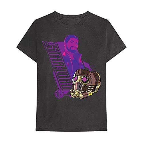 Image of Marvel Comics What If Star Lord Official Tee T-Shirt Mens Unisex (X-Large) Black