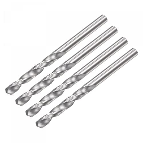 Image of sourcing map Solid Carbide Drill Bits, 2.7mm C2/K20 Tungsten Carbide Jobber Drill Bits Straight Shank Drilling Tool for Stainless Steel Aluminum Iron Metal Plastic 4pcs