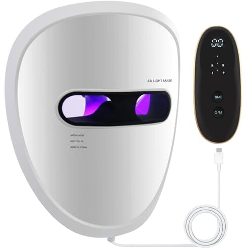 Image of LED Face Mask Light Therapy, FSA/HSA Eligible, Red Light Therapy Mask for Face Acne, Wrinkle Reduction & Skin Rejuvenation, Professional At-Home Skincare Device