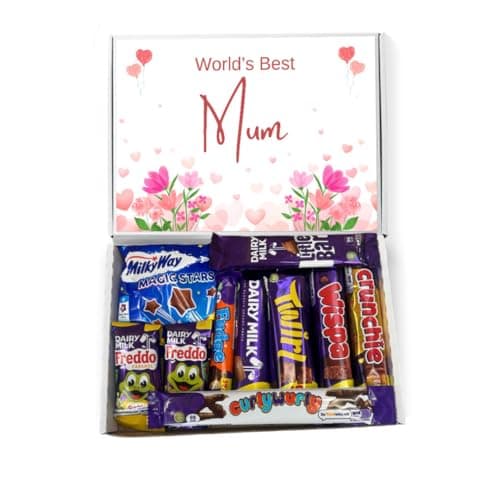 Image of Best Mum Gifts. Chocolate Gifts For Women - Letterbox Gifts - Chocolate Gift Set Containing 10 x Bars.