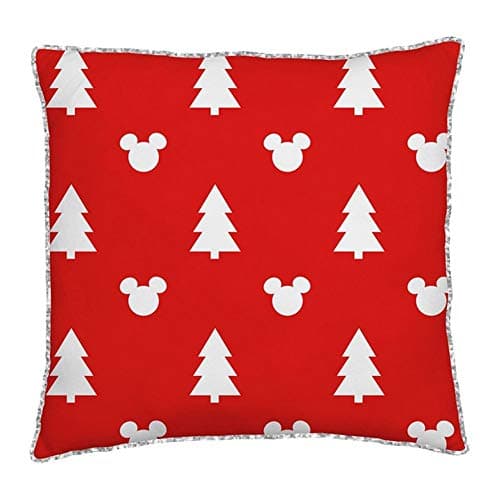 Image of Mickey & Minnie 'Mistletoe' Christmas Cushion Matches Romance Bedding