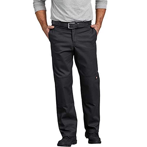 Image of Dickies Men's Flex Regular Straight Fit Double Knee Work Pant, Black V1, 36W x 34L