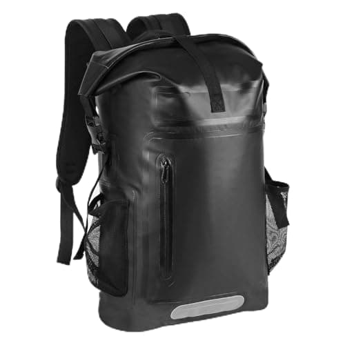 Image of Axrye Waterproof Backpack, 25L Dry Bag Rucksack Roll Top with Padded shoulder Straps, Waterproof Bag for Kayaking, Paddleboarding, Swimming, Fishing, Rafting, Snowboarding
