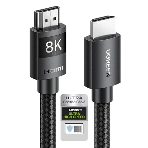 Image of UGREEN HDMI 2.1 Cable 10K 8K 4K 1440P@240/165/144/120Hz eARC HDR Ultra High Speed 48Gbps HDCP 2.3 Dolby Atmos Vision Compatible with PS5/4 Xbox Series S/X Soundbar TV Gaming Monitor Laptop PC DVD(2M)