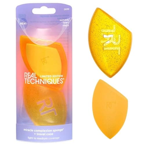 Image of Real Techniques Miracle Complexion Sponge + Travel Case, 2 Count
