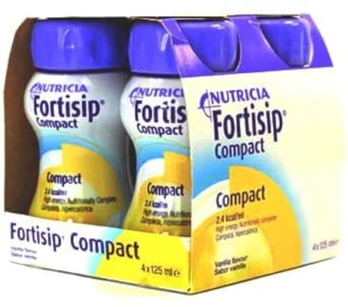 Image of Fortisip Compact Vanilla 4 x 125ml bottles x 2 boxes