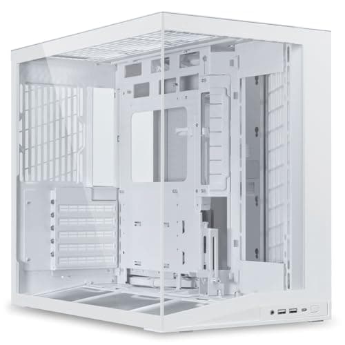 Image of Lian Li O11 Dynamic Mini V2 PC Case White | Compact ATX Mid Tower with Dual-Chamber Design, Tempered Glass and Modular Layout