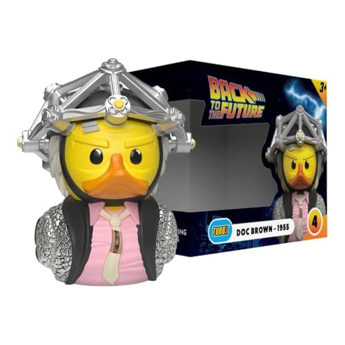 Image of TUBBZ Boxed Edition: Back To The Future - Doc Brown 1950s Cosplaying Rubber Duck Vinyl Figure