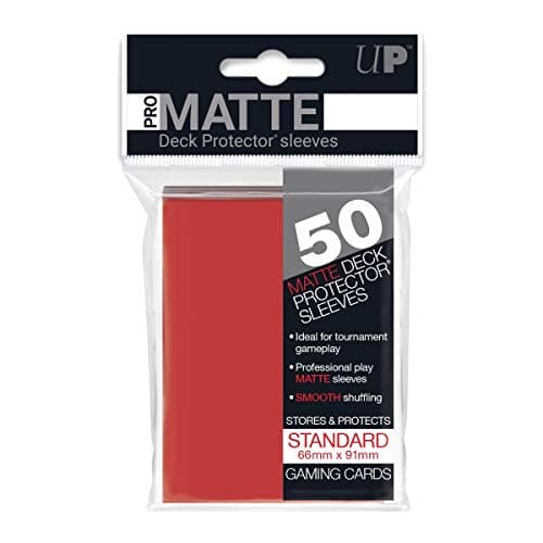 Image of Ultra Pro SLEEVES Pro-Matte d12 Card Game (Red)