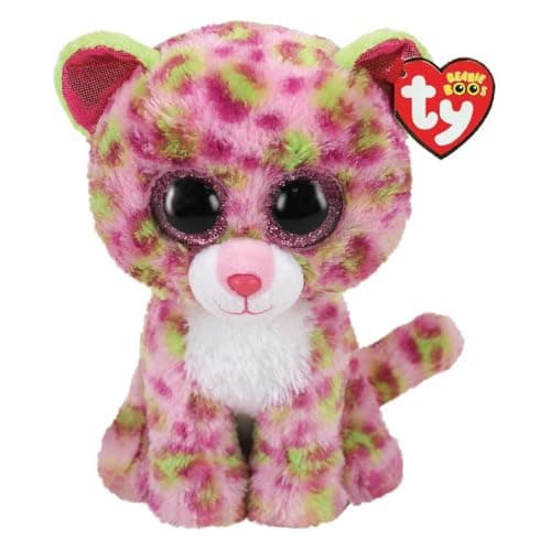 Image of Ty UK Ltd 2005087 Lainey Leopard - Boo Med Plush Animal, Multicolor, 24cm