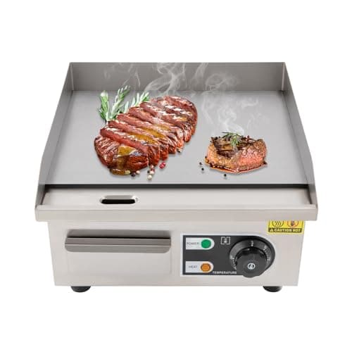 Image of Commercial Kitchen Electric Countertop Griddle Flat Top BBQ Grill Hot Plate