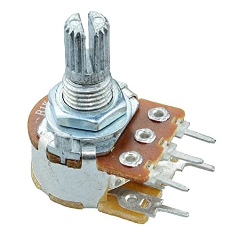 Image of 10K Logarithmic 16mm Potentiometer with Switch Audio DIY Hobby Replacement Repair Pack of 1
