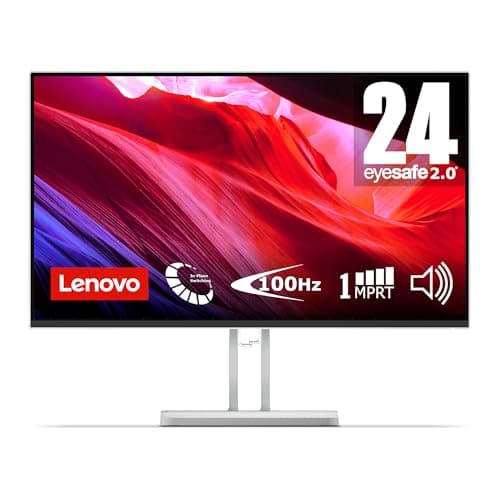Image of Lenovo L24i-4A 24 Inch PC Monitor | FHD, 1080p, 48-100Hz, IPS, 4ms, VGA and HDMI