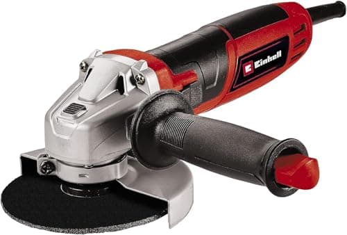 Image of Einhell Angle Grinder 750W, 115mm, 4 Inch Grinder for Cutting, Grinding, Polishing and Sharpening, Soft Start, Spindle Lock, Additional Handle TC-AG 115/750