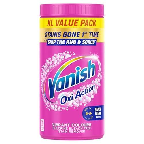 Image of Vanish Gold Oxi Action Stain Remover Powder for clothes, 1.9kg, No Pre-Treat Needed, Safe on Colours & Whites