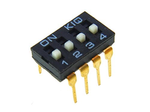 Image of Hobby Components Dual Row 8 Pin 4 Way Slide Type DIP Switch