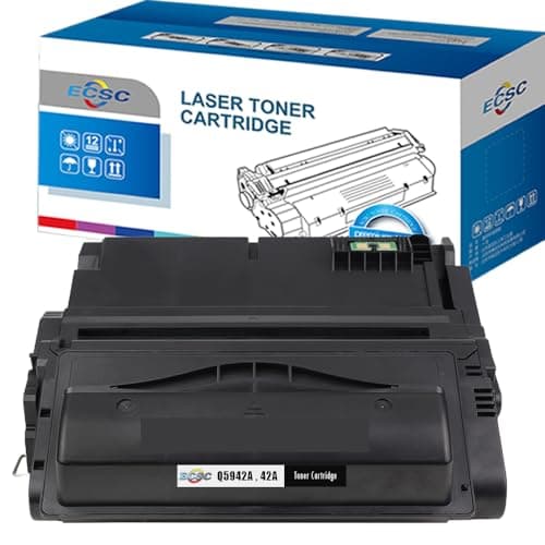 Image of ECSC Toner Cartridge Q5942A, 42A For Printer, Compatible With HP LaserJet 4240 4240n 4250 4250dtn 4250dtnsl 4250n 4250tn 4350 4350dtn 4350dtnsl 4350n 4350tn (Black, 1-Pack)
