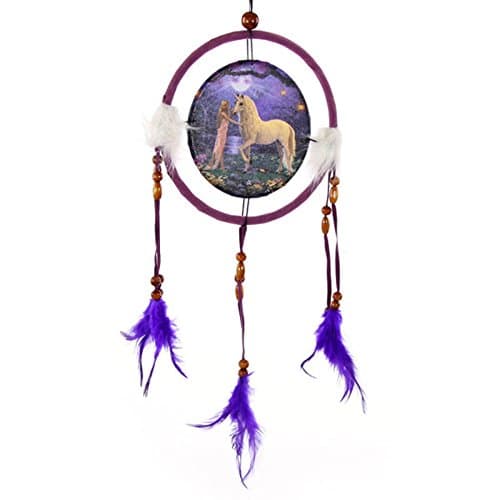 Image of Fantasy Dreamcatcher Print Unicorn Garden, Small