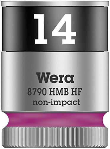 Image of Wera 8790 HMB HF Zyklop holding function socket, 3/8" drive, 14x29mm, 05003748001 , Pink