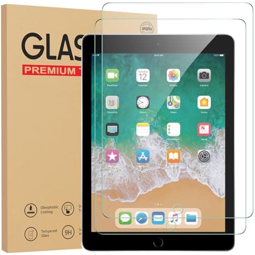 Image of Gerutek [2 Pack Screen Protector for iPad 9.7 inch, iPad Air1,iPad Air 2,iPad Pro 9.7 Tempered Glass Film [Ultra Clear] [Anti Scratch] screen protector glass for iPad 6th/ iPad 5th Generation