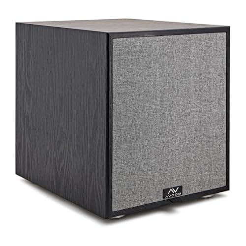 Image of AVCOM Active Subwoofer 10-inch Woofer with 300W Class D Amplifier for Living Room and Home Cinema Setups (Black)