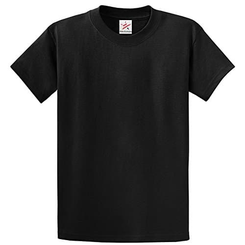 Image of Stars and Stripes Plain Black T Shirt Unisex Tshirts Black Small 100% Rich Soft Cotton T Shirt