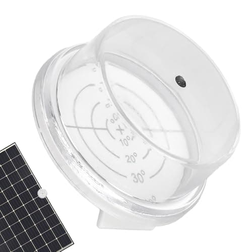 Image of Solar Panel Tracker: 4.5CM Waterproof Solar Angle Guide, Power Conversion Tool | ABS+PC Portable SINGLE Adjustment Device: Pa Positioning Angle Finder